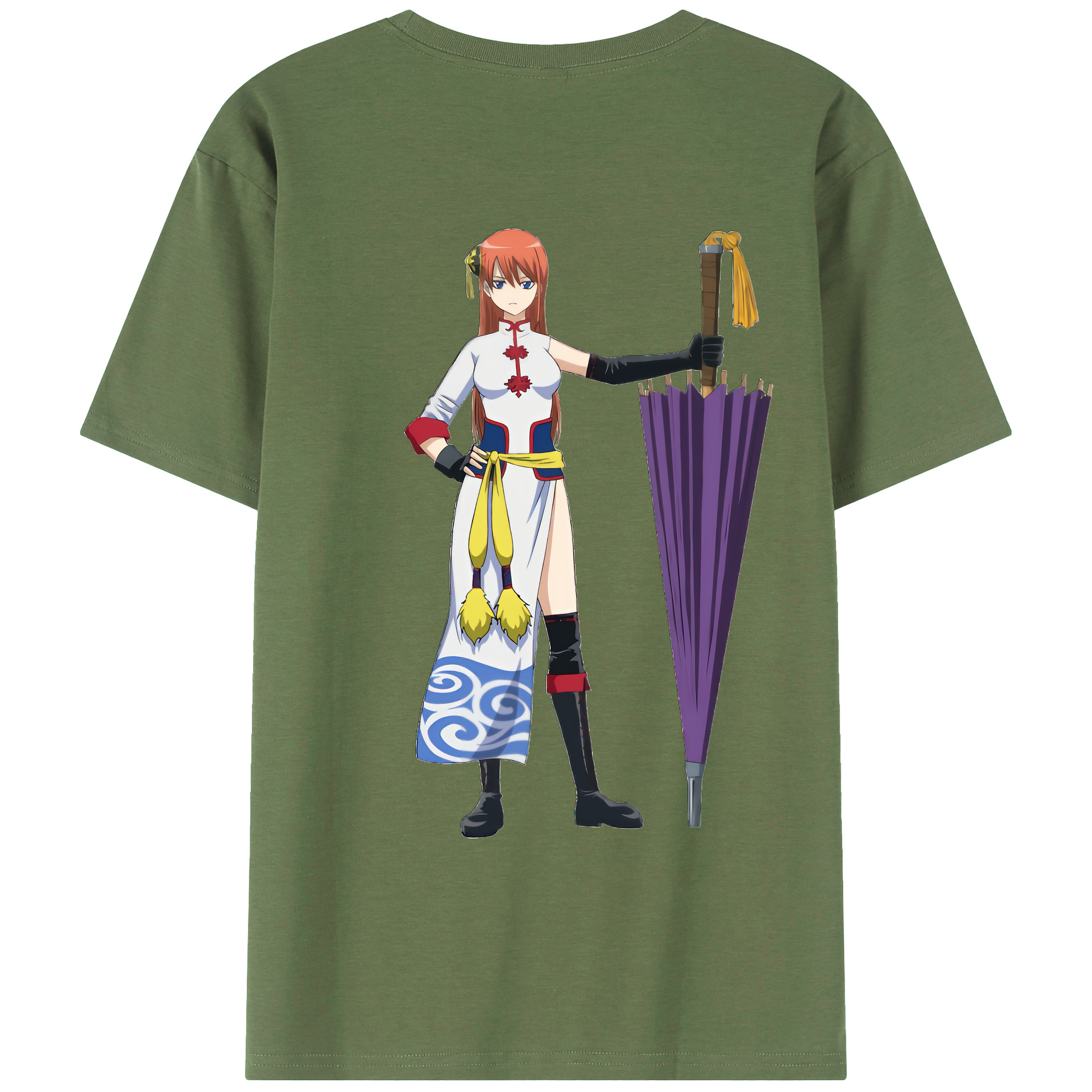 （画像用） ぎんたま 坂田銀時（さかたぎんとき） 神楽 志村新八（しむら しんぱち） GINTAMA Sakata Gintoki Kagura Shimura Shinpachi 綿100％ メンズ半袖Tシャツ（バックプリント） 通気性